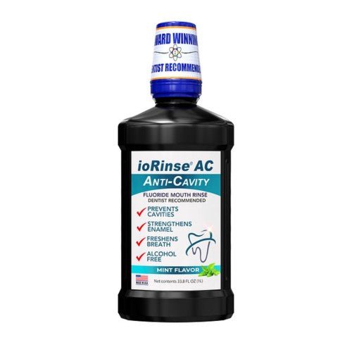 IoRinse AC Once Daily Anti-Cavity Mouth Rinse – Soft Mint - IoRinse - GoldenDent